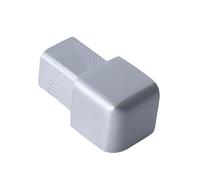 Dalsys Embout profilé carré 10mm Argent mat aluminium | Capuchon, alu anodisé, pour profilé de carrelage d'angle, finition propre sur les bords de carrelage