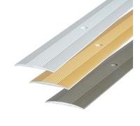 Dalsys Profil de transition alu 90 cm x 38 mm à visser - barre de jonction sol seuil de porte pour stratifié, profil de sol doré