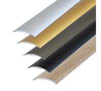 Dalsys Profilé de transition autocollant 90cm x 40mm Profilé de compensation en aluminium, convient entre autres pour le carrelage, le stratifié et le parquet Or