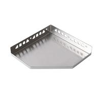 Dalsys Tablette de douche 200mm x 200mm Argent, tablette d'angle en inox