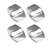 DALUJIE 4 pièces Couvercle de Serrure de Porte pour MG EHS eHS 2018-2022, Acier Inoxydable Protection pour Serrure Porte Couvercle Serrure Porte Voiture,Silver