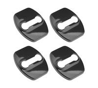 DALUJIE 4 pièces Couvercle de Serrure de Porte pour Nissan Qashqai J12 e-Power 2021 2022 2023 2024 2025, Acier Inoxydable Protection pour Serrure Porte Couvercle Serrure Porte Voiture,Black