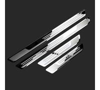 DALUJIE 4 Pièces Plaques Plinthes en Acier Inoxydable pour Nissan Pulsar 2014-2018 Accessoires, Protection Seuil de Porte de Voiture Bande Anti-Usure Seuil