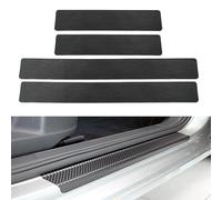 DALUJIE 4 Pièces Protege Seuil de Porte Voiture pour Honda HR-V III 2024 2023 2022 2021, Fibre De Carbone Plinthes Autocollant Protecteur de seuil de Voiture