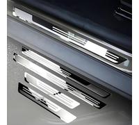 DALUJIE Acier Inoxydable Voiture Seuil de Porte pour VW Polo 6 (VI) AW I 2017-2024, 4 Pièces Protection Seuil de Porte de Voiture Contre Les Rayures Protection