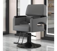 Dalumian Fauteuil de Coiffure et de barbier/Fauteuil de coiffage | Structure métallique, mousse haute résilience et revêtement en similicuir (PU), rotation à 360°, hauteur réglable(J)