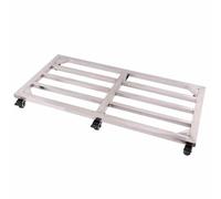 Dalumian Support à roulettes pour Plantes, Support Robuste avec roulettes verrouillables, Soucoupe pour Plantes d'intérieur et d'extérieur, Porte-Pots de Fleurs en métal (argenté)(60 * 120cm)