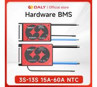 DALY BMS 10S 36V Li-ion BMS avec NTC 7S 24V 13S 48V pour batterie d'alimentation 3,7V 18650 3,2V Lifepo4 4S 12V 8S 24V E-bike BMS 15A BMS NTC