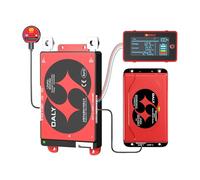 DALY BMS Balance 12V 100A Display- Smart 1A Active Balance BMS 4S avec écran LCD 3 Pouces, Module WiFi Bluetooth Compatible RS485 Can pour Batterie LiFePO4 pour Centrale électrique Portable
