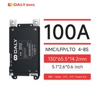 Daly BMS Smart UART 4S-8S 100A, Système de gestion de batterie pour LiFePO4 Li-Ion LTO