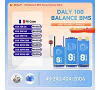 Daly Smart Active BMS 4S LiFePO4 8S 24V 16S 100A 150A 40A 60A 200A 12V 48V LiFePO4 1A Équilibrage Actif avec UART RS485 Wi-Fi et Clé 4S-8S 80A WIFI BMS