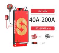 Daly Smart Active BMS 4S LiFePO4 8S 24V 16S 100A 150A 40A 60A 200A 12V 48V LiFePO4 1A Équilibrage Actif avec UART RS485 Wi-Fi et Clé 7S-17S 100A WIFI BMS