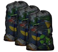 Dalykate Lot de 3 sacs à linge en maille robuste avec cordon de serrage 61 x 91 cm Noir - Lot de 3