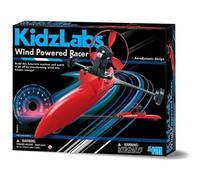 Dam 4m Kidzlabs : Wind Adjusted Racer, Avec Instructions Détaillées, Fonctionne Avec 4 Piles Aaa De 1,5 V (Non Incluses), Dans Une Boîte 37,5x28,5x6,5 Cm, 8+.