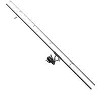 DAM Charger Carp 10FD Combo, Canne à pêche et Moulinet pour la pêche de la Carpe en Eau Douce, Solide, léger et Polyvalent, Noir et Gris, 3.04m Canne Rapide modérée, Moulinet de Taille 5000