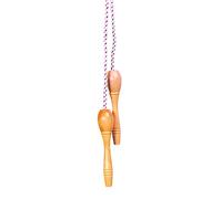 Corde à sauter avec poignée bois verni L230cm G