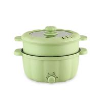 DAM Cuiseur électrique vapeur multifonction. Trois températures, 2,5L double niveau. 28,5x22x23 Cm. Vert Clair