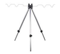 DAM Eco Tripod - Trépied léger et Pliable pour Canne à pêche avec Pieds télescopiques - Support Robuste et Ajustable pour 4 Cannes à pêche - Idéal pour la pêche à la Carpe et la pêche au Gros