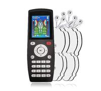 DAM EMS Électrostimulateur musculaire MHD-YK16 portable 16 modes, 20 intensités, 2 canaux. Taille compacte, batterie rechargeable. 5,5 x 1,5 x 16 cm. Couleur : noir