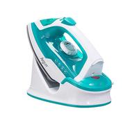 DAM Fer à repasser sans fil vert avec semelle en céramique, 1600W de puissance et 170ml de capacité. 13,2x25x20,2 Cm. Vert menthe
