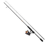 DAM Fire Wave XP Spinning Combo, Canne à pêche et Moulinet pour la pêche en Eau Douce, brochet, Sandre et Autres, Solide, léger et Polyvalent, Noir, Canne Rapide de 2,13 m, Moulinet de Taille 2500