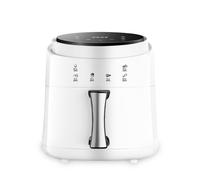 DAM Friteuse à air 8L, 1400W. Panneau tactile, programmes de cuisson, chauffage 3D, grille antiadhésive. 26x25x30 Cm. Blanc