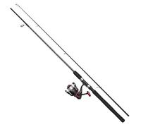 DAM Full Tech Spinning Combo, Canne à pêche et Moulinet pour pêcheur en Eau Douce, brochet, Sandre et Autres, Solide, léger et Polyvalent, Noir et Gris, Canne Rapide modérée de 1,80 m, 2000