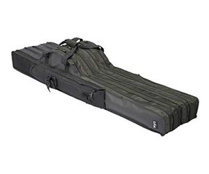DAM Intenze Sac à Cannes à pêche à 3 Compartiments - Porte-Cannes rembourré avec Poches de Rangement - Porte-Cannes Durable et imperméable pour la pêche à la Carpe, au brochet et au carnassier