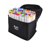 DAM Lot de 60 marqueurs de couleurs assorties. Double pointe : fine et large dans le même marqueur. 1,6 x 1,6 x 15,3 cm. Couleur : multicolore