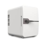 DAM Mini réfrigérateur portable pour maquillage de 6 litres. Mode froid et mode chaud. Alimentation USB. 24x17x25 Cm. Blanc