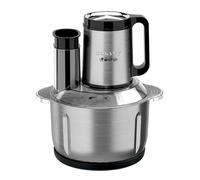 DAM Robot de cuisine processeur alimentaire 6 en 1. Moteur en cuivre de 1000W avec 3 vitesses. 29x21x31 Cm. Couleur : Argent