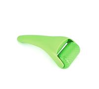 DAM Rouleau à glace pour le visage, instrument de massage et de soins. Tête en plastique 9x5x19 cm. Couleur : vert clair