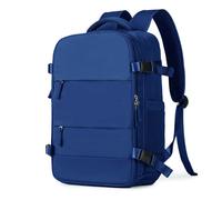 DAM Sac à dos de cabine de voyage grande capacité avec multicompartiment (chaussures, vêtements, portable). 31x17x42 Cm. Bleu