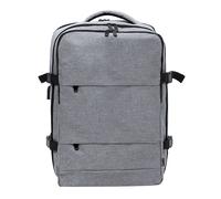 DAM Sac à dos de voyage connexion USB. Rembourré. Poche rembourrée pour laptop. Compartiment pour chaussures 33x51x20 Cm. Gris
