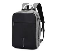 DAM Sac à dos multi-compartiments, pour Laptop 13,3"". Couche imperméable. Verrouillage des zips. Prise USB externe. 29x16x43 Cm.Gris