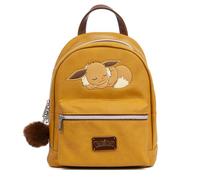 DAM Sac à dos Ocre Pokémon Premium. Compartiment principal spacieux avec poche avant et arrière. Avec accessoire pompon 24x17,5x28Cm