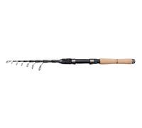 DAM Shadow Tele Mini Spinning Rod - Canne à pêche de Voyage Ultra-légère et Courte avec Anneaux enveloppés, Action Rapide pour la pêche en Eau Douce, Parfaite pour la randonnée et Le Sac à Dos