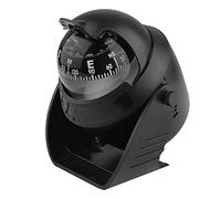 Dam Skerisi Boussole à Bille Auto-adhésive Portable à Monter sur Tableau de Bord, Mini Boussole pour Voiture, Camion et Bateau, Boussole résistante aux intempéries avec loupe et lumière