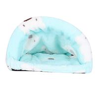 Dam Skerisi Cage de Sommeil pour Petits Animaux, lit Chaud en Flanelle pour Hamster avec Rembourrage en éponge, Maison Confortable pour Animaux de Compagnie en Hiver pour Hamsters, Lapins, (L)