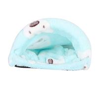 Dam Skerisi Cage de Sommeil pour Petits Animaux, lit Chaud en Flanelle pour Hamster avec Rembourrage en éponge, Maison Confortable pour Animaux de Compagnie en Hiver pour Hamsters, Lapins, (M)