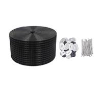 Dam Skerisi Filet de Protection Anti-Oiseaux pour Panneaux solaires, Grillage en Fil d’Acier revêtu de PVC, Rouleau de Filet antirouille à Mailles de 1,27 cm pour la Protection des Pigeons et