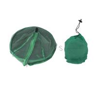 Dam Skerisi Filet de séchage Suspendu Vert, Anti-poussière, élastique et Pliable ; Filet de séchage Alimentaire rétractable pour Poissons et légumes, avec Crochet et Sac de Rangement, idéal