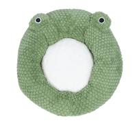 Dam Skerisi Lit mignon pour animal de compagnie - Lit chaud pour l'hiver avec design en forme d'animal - Lit de coussin en peluche lavable pour animaux de compagnie d'intérieur - Lit de couchage rond