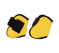 Dam Skerisi Lot de 4 guêtres de tendon de cheval réglables avec coque en polyuréthane et rembourrage en néoprène pour saut et soutien (une paire de pattes postérieures moyennes)