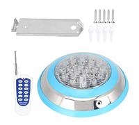 Dam Skerisi Lumière sous-Marine 24 W AC 12 V 24 LED, éclairage étanche pour Piscine avec télécommande, Lampe Murale à Changement de Couleur Multiple pour piscines, fontaines et décoration de j
