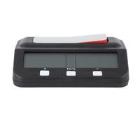 Dam Skerisi Minuteur d’échecs avec Fonctions de récompense et de délai, Horloge numérique d’échecs, Compte à rebours et à l’Ascension avec mémoire d’Alarme et Affichage LCD, pour compétitions (Noire)