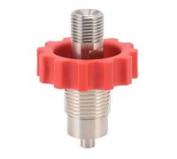 Dam Skerisi Red Gear CO2 Tank Refill Valve Connector, G5/8 to M16 Stainless Steel CO2 Cylinder Pressure Valve Adapter with Polished for Paintball Airsoft Soda Siphon