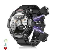 DAM Smartwatch T96 avec écouteurs TWS intégrés. Lecture musicale depuis la propre smartwatch et externe. 5 3x1 6x5 3 Cm. Noir