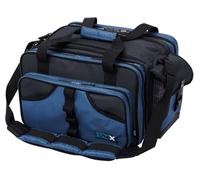 DAM Steelpower Sac pour appâts et appâts, 18 tubes en PVC, 2 boîtes, de nombreux compartiments, bandoulière, fond antidérapant étanche, 50 x 35 x 30 cm