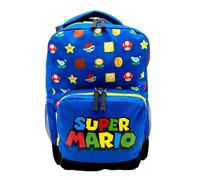 DAM Super Mario Sac Scolaire. Intérieur entièrement doublé. Dos rembourré. Bretelles ergonomiques et rembourrées. 26x11x28 Cm